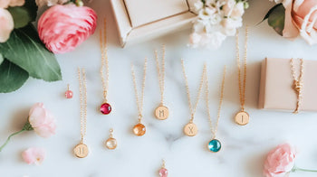 Why Everyone Loves This Customised Birthstone Initial Charm Necklace