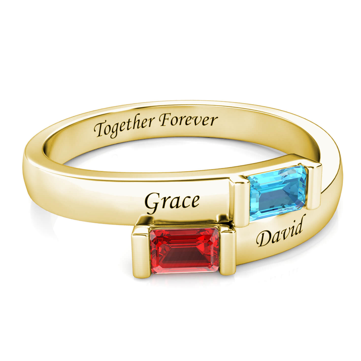 2 Birthstones Ring