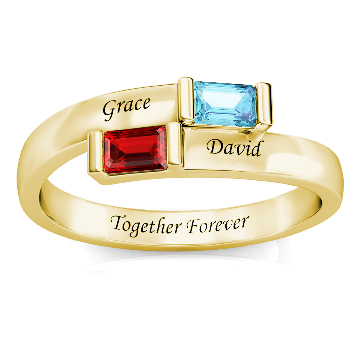 2 Birthstones Ring