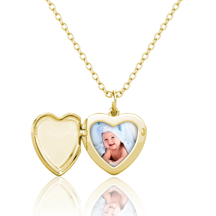 Heart Photo Locket Necklace