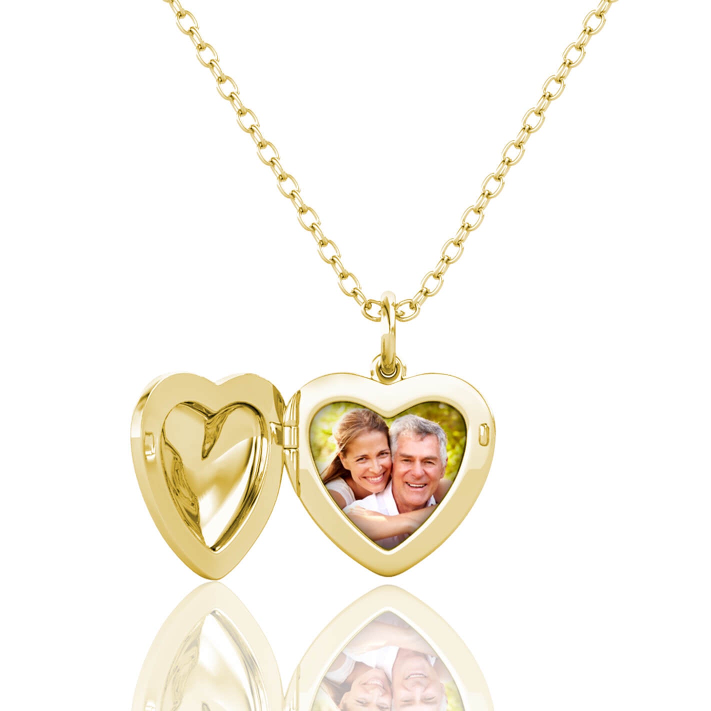 Heart Photo Locket Necklace