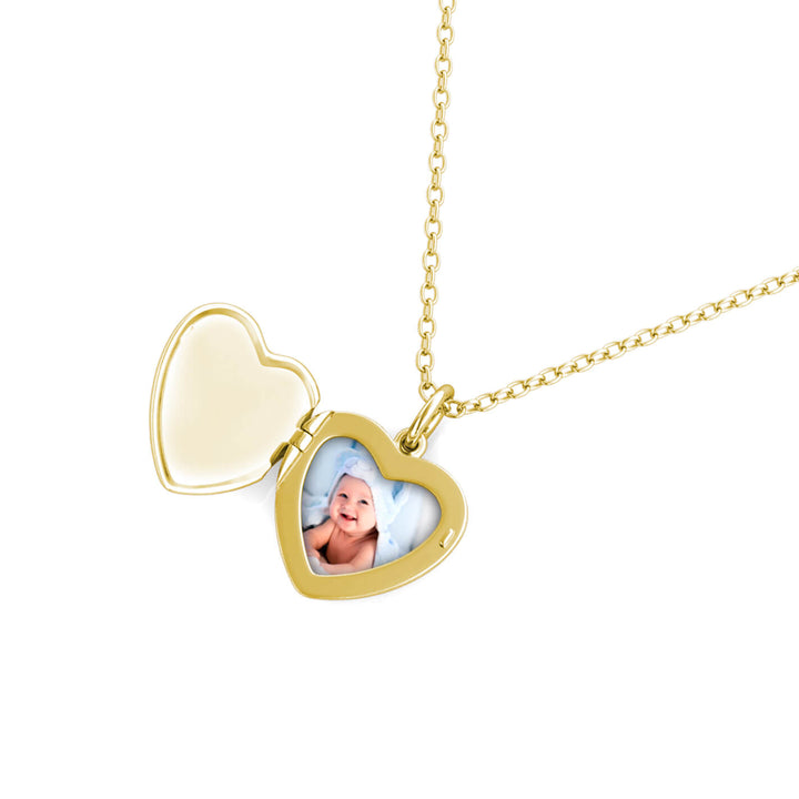 Heart Photo Locket Necklace