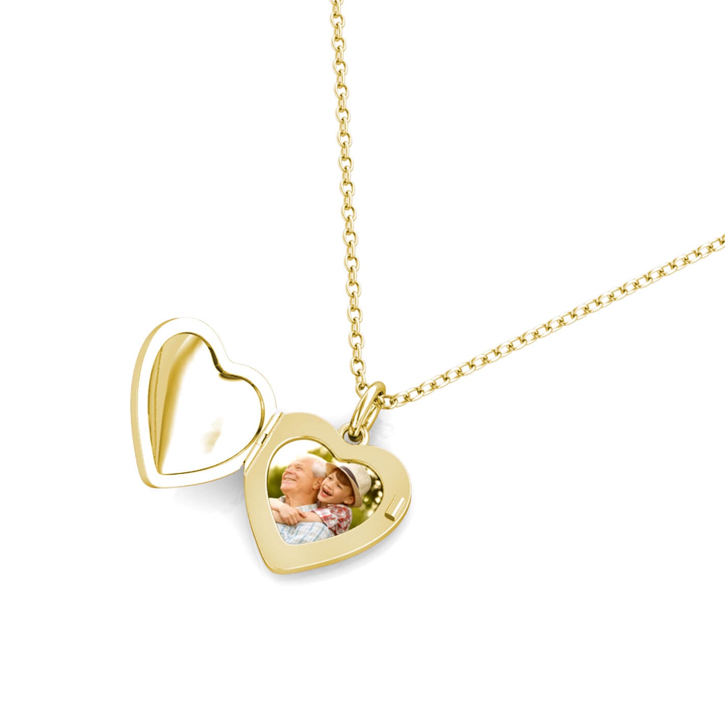 Heart Photo Locket Necklace