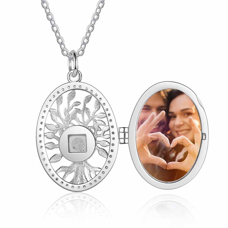 Personalised I Love You in 100 Languages Photo Projection Necklace