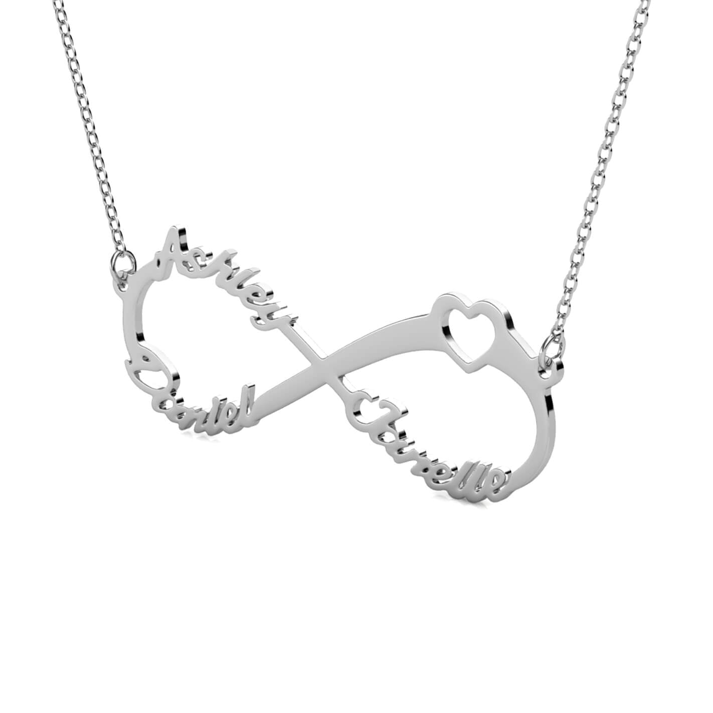 Infinity 3 Name Necklace