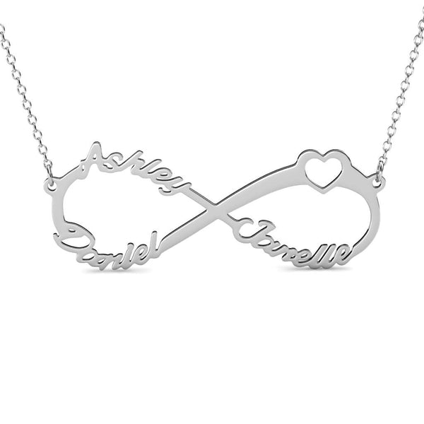 Infinity 3 Name Necklace