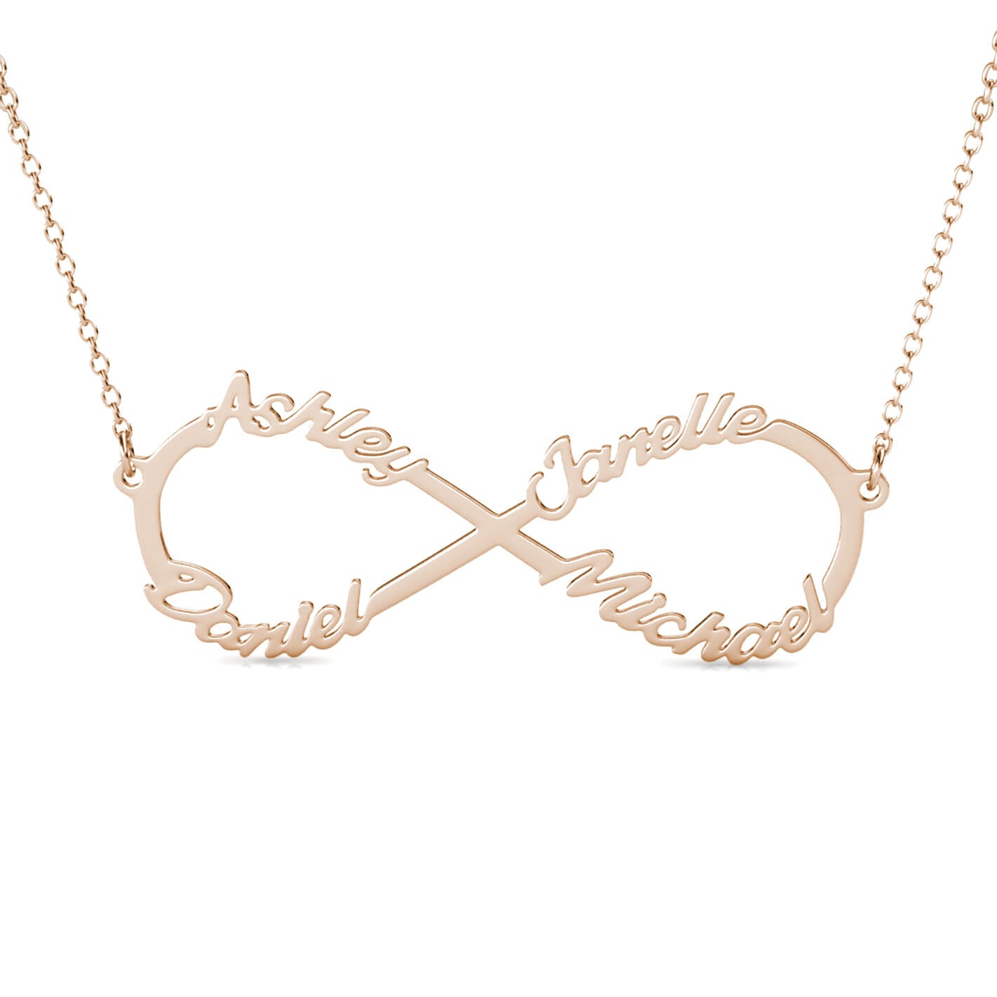 Infinity 4 Name Necklace