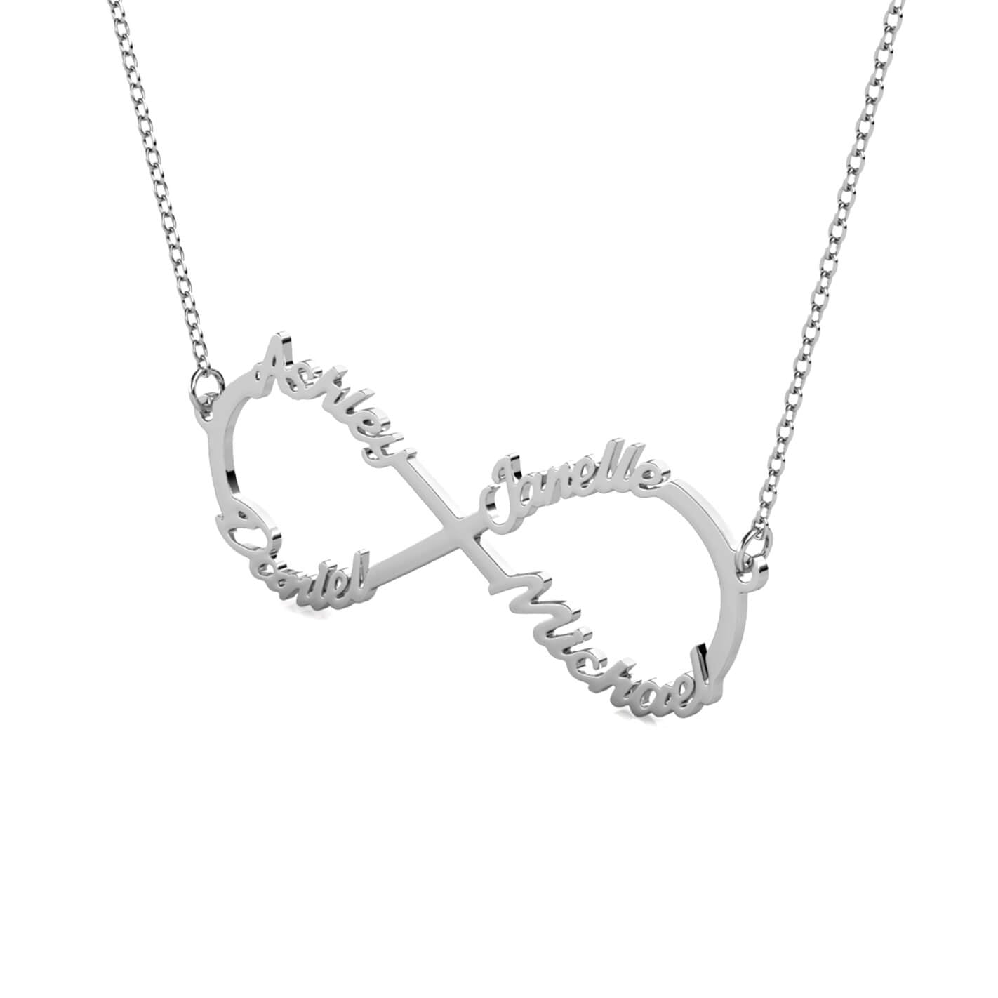 Infinity 4 Name Necklace