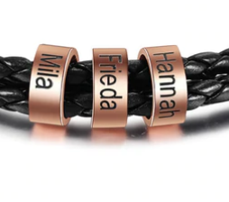 Personalised Men's Bracelet Bead