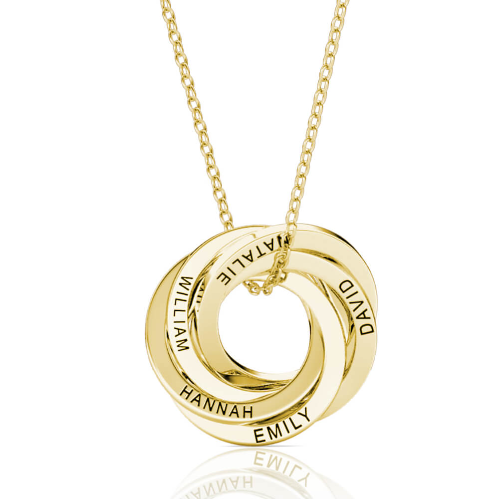 Italian 14kt Yellow Gold Interlocking Circle Necklace | Ross-Simons