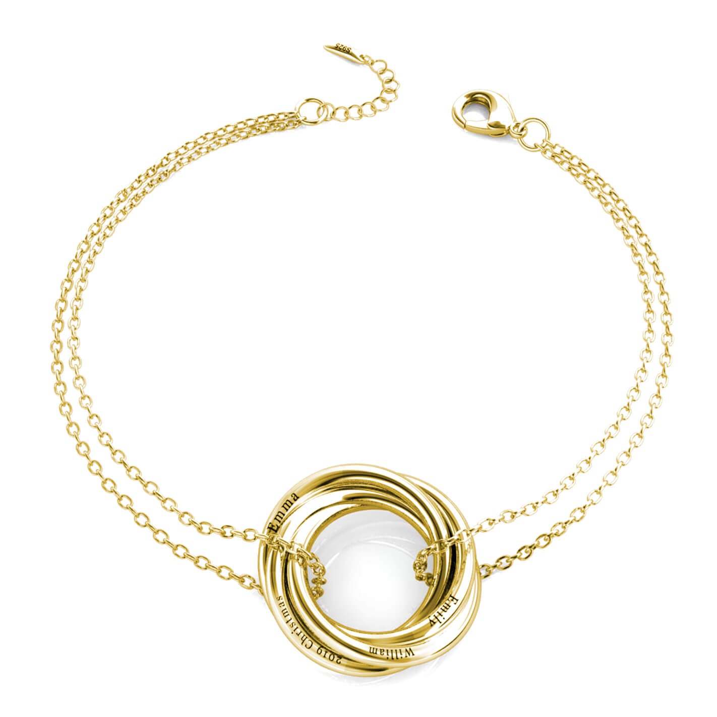 Russian 4 Ring Bracelet