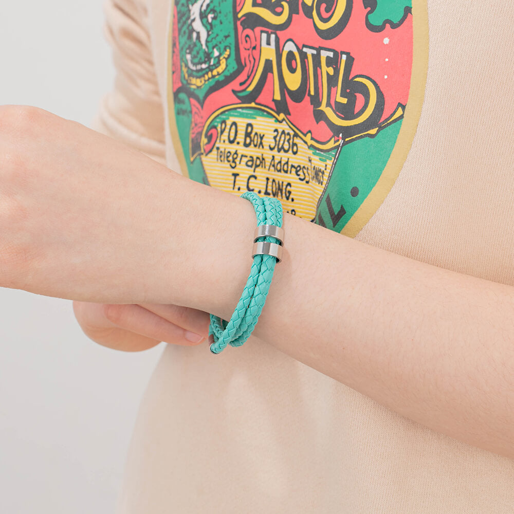 Engraved 2 Beads Bracelet