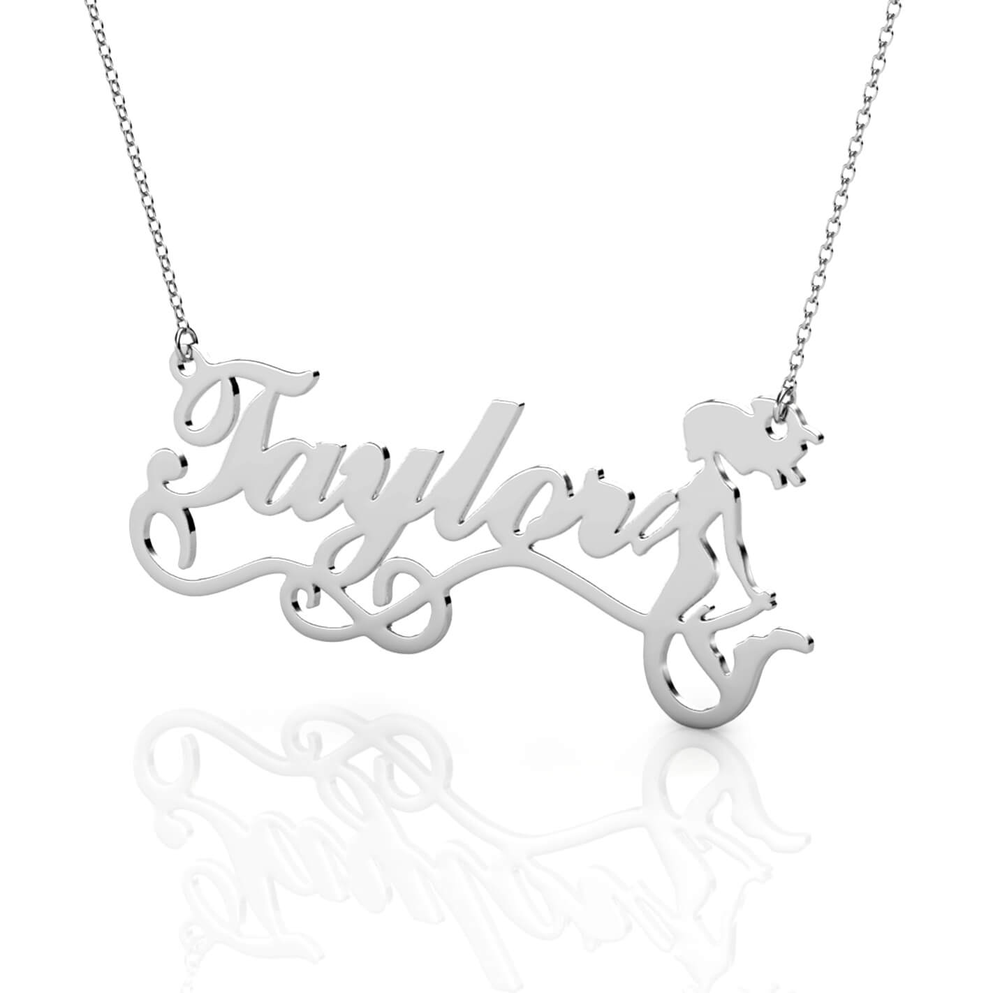 Personalised Mermaid Name Necklace