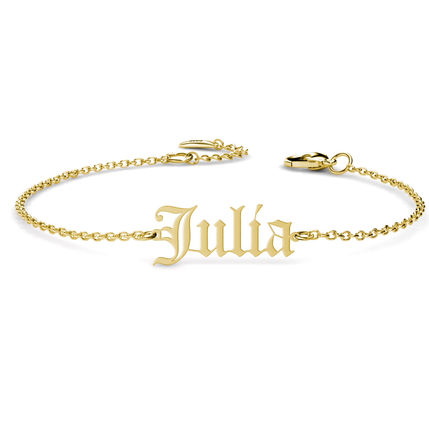 Personalised Old English Name Bracelet