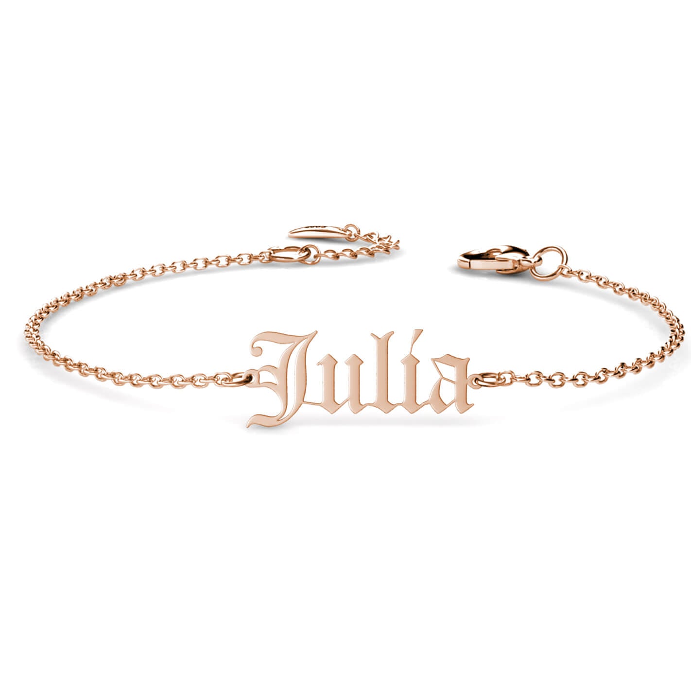 Personalised Old English Name Bracelet