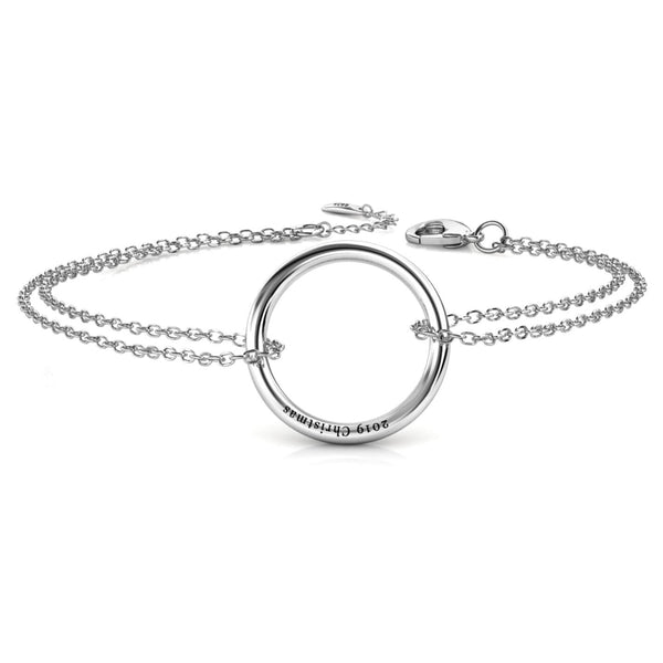 Engraved Ring Bracelet